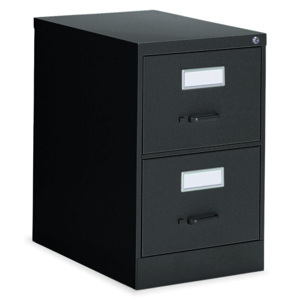 Global Fileworks 2600 Series 2-Drawer Vertical File Cabinet, Legal Size, Black