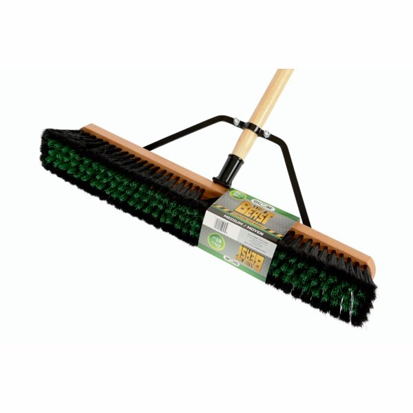 Globe "The Beast" Assembled Wood Block Push Broom 24"