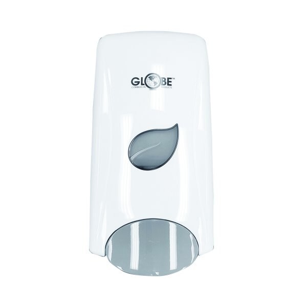 Globe Manual Soap Dispenser White