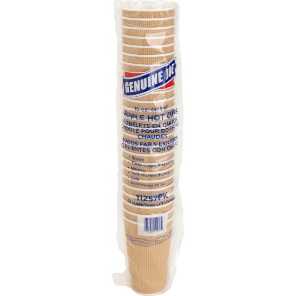 Genuine Joe Ripple Hot Cup 16 oz