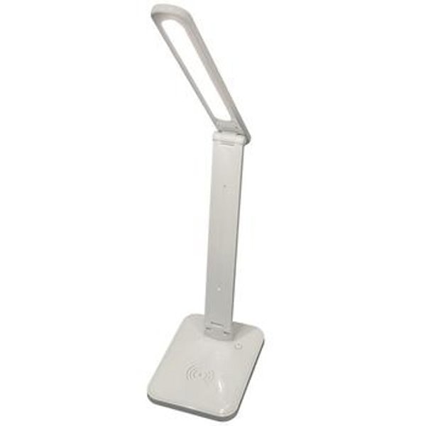 Merangue Desk Lamps with Charger, White