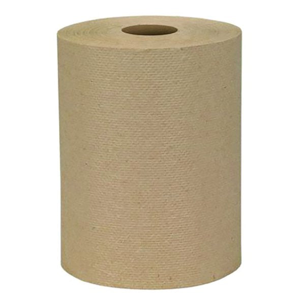 PUR Value Paper Roll Towel 2" core 800' Kraft 6/ctn