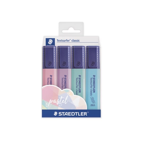 Staedtler Textsurfer Pastel Highlighters 4/pkg
